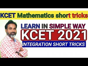 Integration tricks kcet mathematics tricks by maths techy
