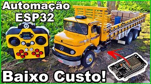 Mini Truck MB1113 com Controle Remoto ESP32 – Tecnologia Incrível