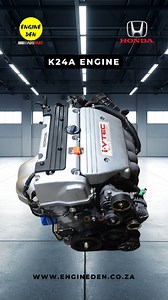 Honda K24A Engine (2001–2016, Petrol, 2.4L, 16V, 190 HP) – R17,500 Strong, responsive and built to rev. The Honda K24A 2.4L petrol engine delivers 190 HP through a 16V setup known for balance and reliability. Ideal for performance builds, replacements, or clean project conversions. A solid option for those who want proven Honda engineering with real output. 📩 All contact links: https://linktr.ee/engineden (Offers valid while stocks last. E&OE. T&Cs apply.) #HondaEngine #PerformanceBuild #Engine