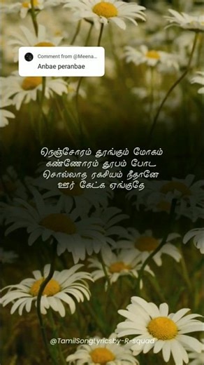 🤍Anbae peranbae | Song lyrics in tamil🤍 #shorts #tamilsong #lyrics_whatsapp_status