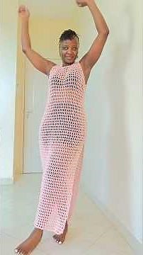 Crochet Mesh Cover-Up Dress | Easy Crochet Tutorial + Color Ideas 🧶✨