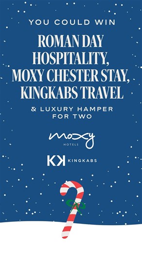 RACING INTO CHRISTMAS – DAY 5🎁 Congratulations to our Day 4 winner, Trudy Manning!🎉 TODAY’S PRIZE: ✨Moxy Chester – One-night stay ✨KingKabs – Free Rides / Travel Vouchers plus a Luxury Hamper ✨Chester Racecourse – 2 x Hospitality Tickets to The White Horse on Roman Day An incredible trio of treats for the perfect Chester experience! Entries close at MIDNIGHT TONIGHT!⏰ The lucky winner will be announced in tomorrow’s Day 6 post… 👀 HOW TO ENTER To take part in each day of the Chester Giveaway: 