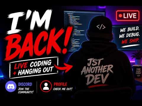 I’M BACK 🔥 Live Coding After a Break (Don’t Miss This)