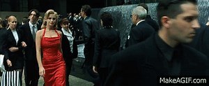 The Matrix ~ The Woman In The Red Dress on Make a GIF