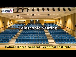 Telescopic Seating : Tribune : Retractable Seating System - Kolmar Korea Institute (UNITECH SYSTEM)