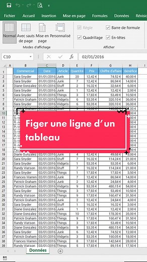 📌 Fixez votre regard sur Excel ! Découvrez comment figer une ligne pour garder vos en-têtes toujours visibles lors du défilement de vos tableaux ! 📊💻 #ExcelTips #ExcelHacks #Excel