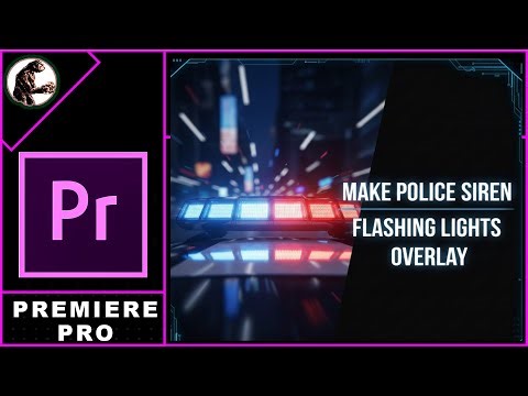 How to Make Police Siren FLASHING LIGHTS Overlay In Premiere Pro