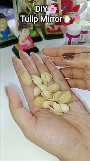 Tulip Mirror 🌷🪞🌸#diy #trending #youtubeshorts #canvaspainting