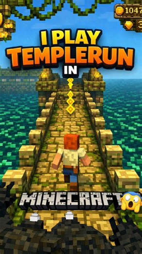 I PLAY TEMPLERUN IN MINECRAFT😱