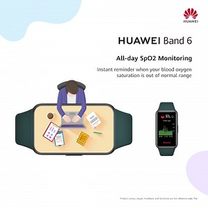 896 reactions · 19 comments | The #HUAWEIBand6PH has a built-in SpO2 detection system that monitors your blood oxygen saturation 24/7. If it drops too low, the band will vibrate and signal you to take time out to breathe and regain your equilibrium. Get yours today for P2,599 and get a freebie worth P899. https://fal.cn/3f1Jc | Huawei Mobile | Facebook
