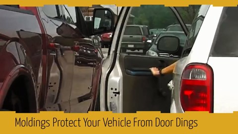 FE-SIL19-CC Painted Body Side Molding Compatible with Chevrolet Silverado, GMC Sierra - PEPPERDUST Pearl (WA444B/GH9)