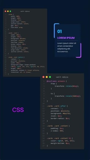 Glowing Card Animation in HTML & CSS ✨ | Pure CSS Hover Effects | Frontend Animation🎉