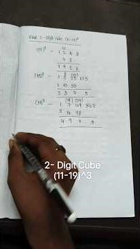2-DIGIT CUBE | (11-19)^3 |In simple Way|