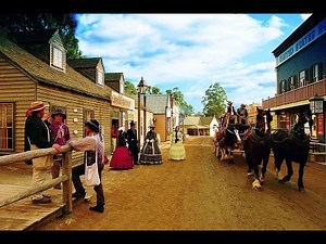 Sovereign Hill, Gold rush City, Ballarat, Australia 4K