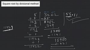 Square root by divisional method... | Filo