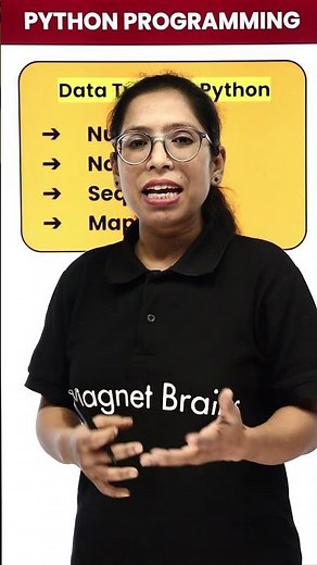 What is the Role of Data Types #pythonprogramming #magnetbrains #python #coding