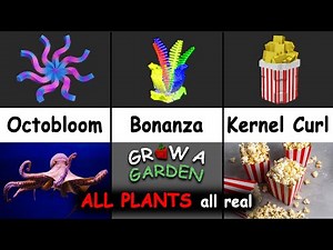 Grow A Garden Roblox ALL Plants VS Real Life | Funny Dylan Play