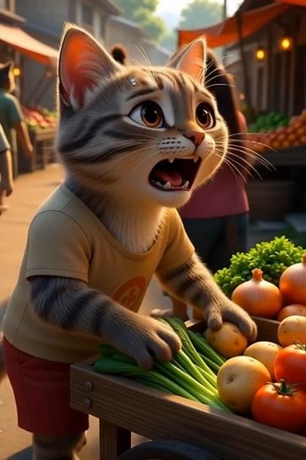 Emotional Cat Story 🐱💔 Billa Ne Sabji Bech Kar Apni Bimaar Billi Ko Bachaya 😭❤️#viral #cat #gatos