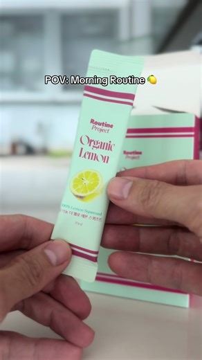 New morning routine with Routine Project. 🍋