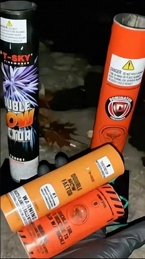 Fireworks T-Sky & Dominator Double Wow With Pro Level Mortar Cool Demo Experiment #fireworks #shorts