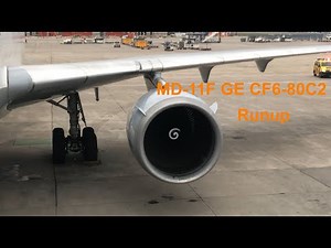 MD-11F Engine (GE CF6-80C2) Runup and Spool Down in 4k