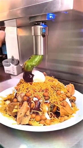 automatic samosa chaat making machine in India 🇮🇳 #breakfast #recipe