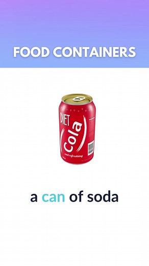 Food Containers Learn English | English Vocabulary #foodcontainers #esl #learnnewenglishwords