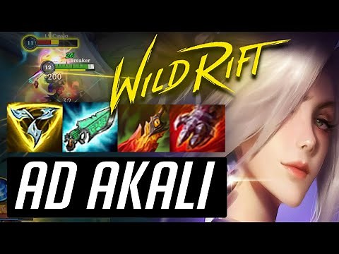 WILD RIFT | NEW BROKEN AKALI AD BUILD IN CHALLENGER ELO