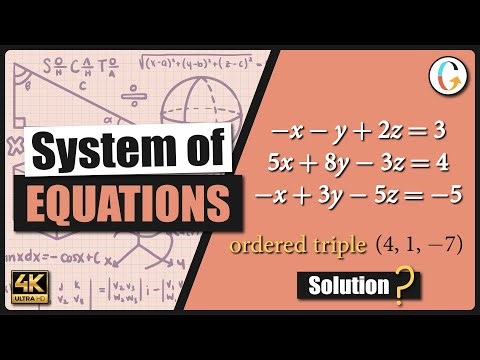 How to find if a given ordered triple is a solution to a given set of equations
