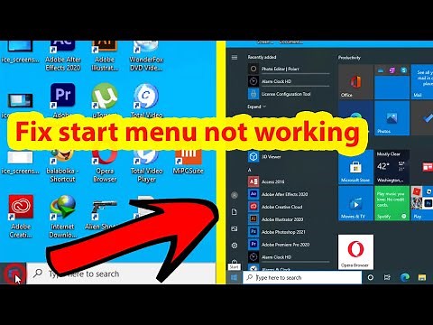 Windows 10 start menu not working after update