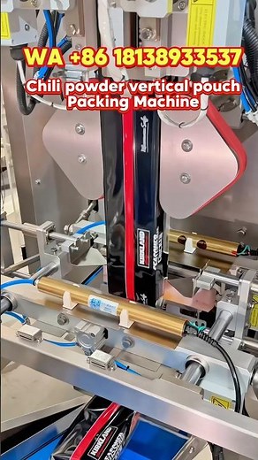 Quad bag chili powder pouch vertical ffs automatic powder filling & sealing packing machine #machine