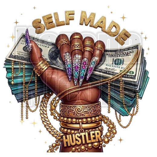 Self Made Hustler Clip Art for Fashion, Invitations, or Decor PNG Format Instant Digital Download Perfect for DIY Projects - Etsy