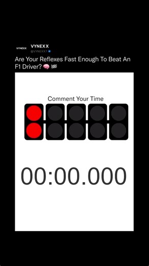 Can your reflex beat an F1 driver? 🏎️ Comment your time! ⏱️ #views #shortsview #ytshorts #viral