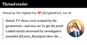 Thread by @VigilantFox on Thread Reader App