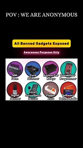 All banned gadgets explained!! #hack #hacker #hacking #cybersecurity #gadget #tool #ban | Anonymousa Creatorr