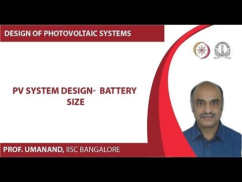 PV system design - battery sizing