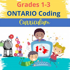 Ontario Coding Curriculum Grades 1-3 Printable and Boom Cards™ Game