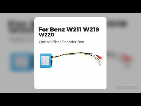 Optical Fiber Decoder BOX for Mercedes Benz W211 W219 W220 W171 CLS SLK Head Unit Sound Output Andro