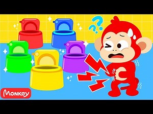 Time to Go Potty 🚽🎶 Potty Training Song for Toddlers | Monkey Junior Kids Songs & Nursery Rhymes