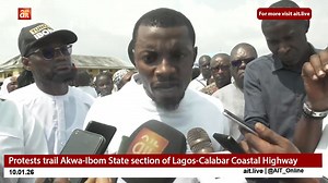Protests trail Akwa-Ibom State section of Lagos-Calabar Coastal Highway | AIT Online