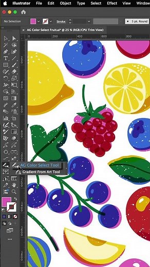 How to sample layered colors in Illustrator