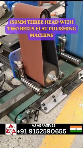150MM THREE HEAD WITH TWO BELTS FLAT POLISHING MACHINE