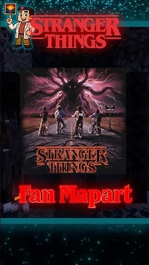 Stranger Things Minecraft Fan Mapart - 3x3 Map Ocean Build #minecraft #mapart #strangerthings