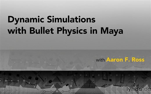 Maya动态子弹模拟视频教程