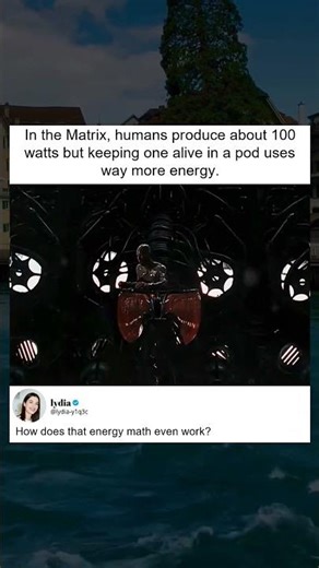 Energy Use of Humans in Matrix Pods