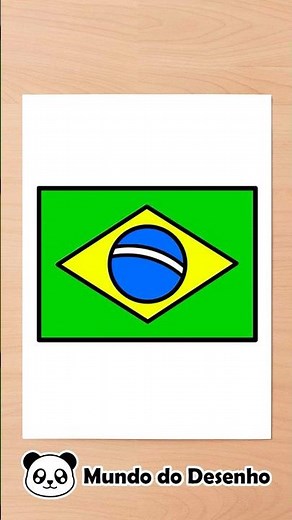 COMO DESENHAR A BANDEIRA DO BRASIL