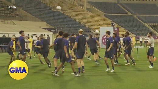 PLAY OF THE DAY: Two stars on the U.S. Men's National Team, Matt Turner and Weston McKennie, sent messages overnight to fans planning to watch today's big game. ⚽️ https://gma.abc/3VMdEXJ | Good Morning America