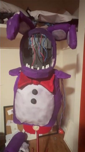 A close up of my Withered Bonnie cosplay!