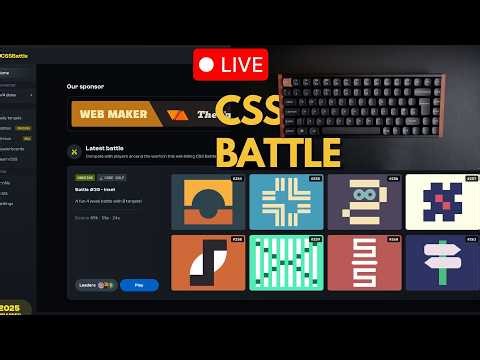 Vibing and CSS Battles (LIVE) - Keyboard ASMR Sounds