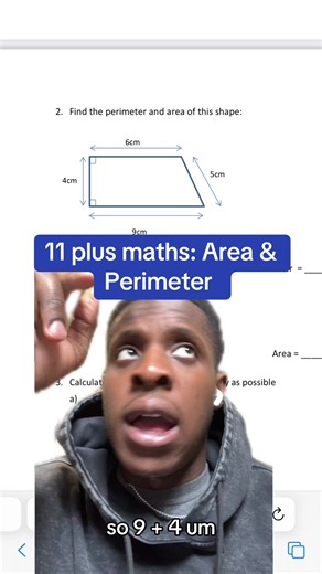 11 Plus Maths: Understanding Area & Perimeter